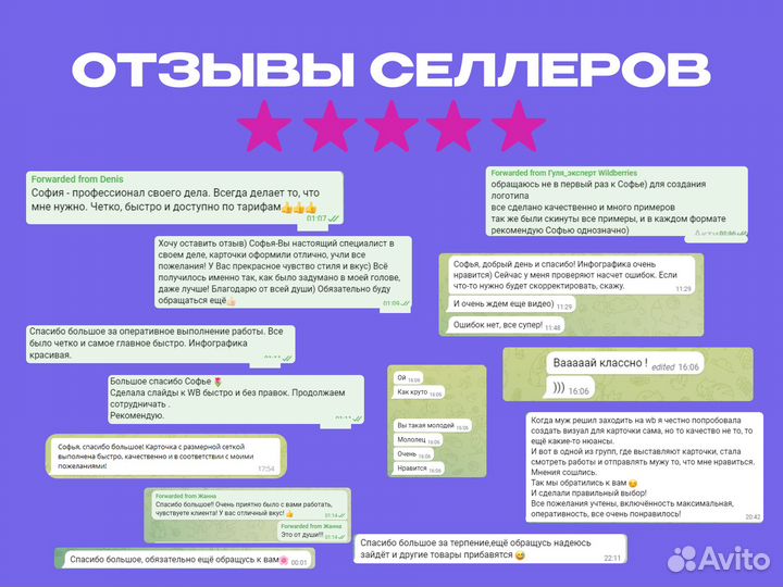 Инфографика карточек товара для Wildberries Ozon