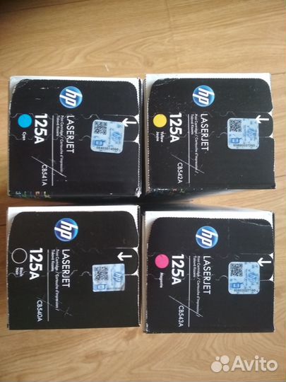 Комплект цветных картриджей HP 125A