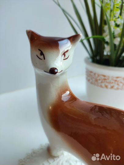 Статуэтка Лиса ссср(зик, Конаково)