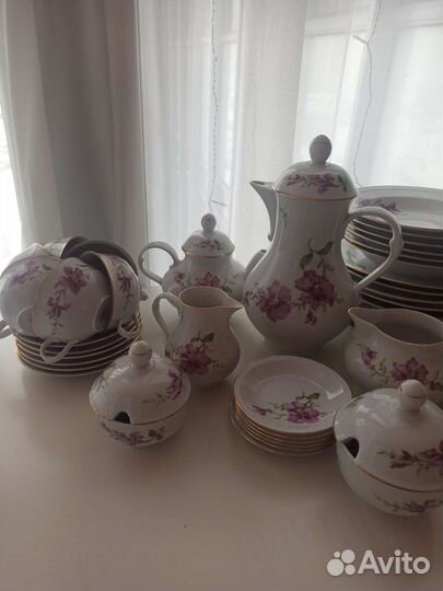 Сервиз столовый, чайный новый гдр