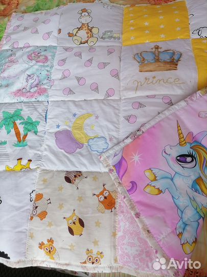 Лоскутное одеяло ручной работы детское