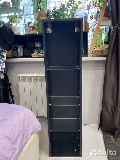 Полка навесная белая