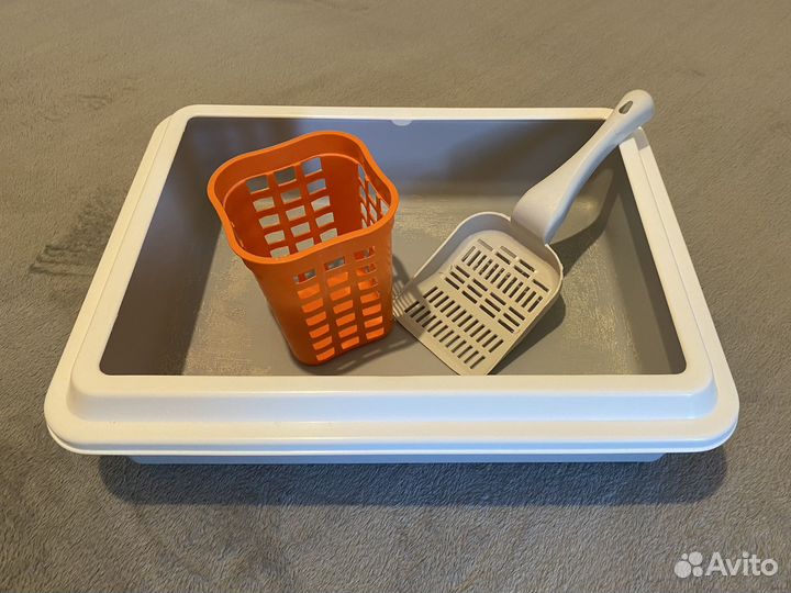 Лоток, совочек, миска, когтеточки для кошек