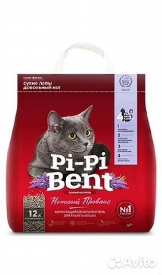 Pi-Pi-Bent Комкующийся наполнитель Нежный Прованс