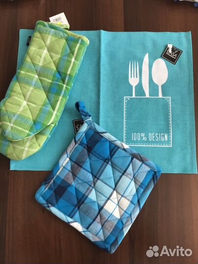 Набор для кухни: салфетка, пакетница, прихватка