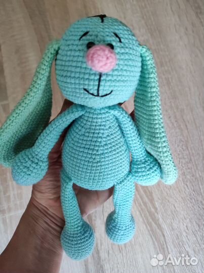 Вязаная игрушка Мишка Тёма. Ручная работа