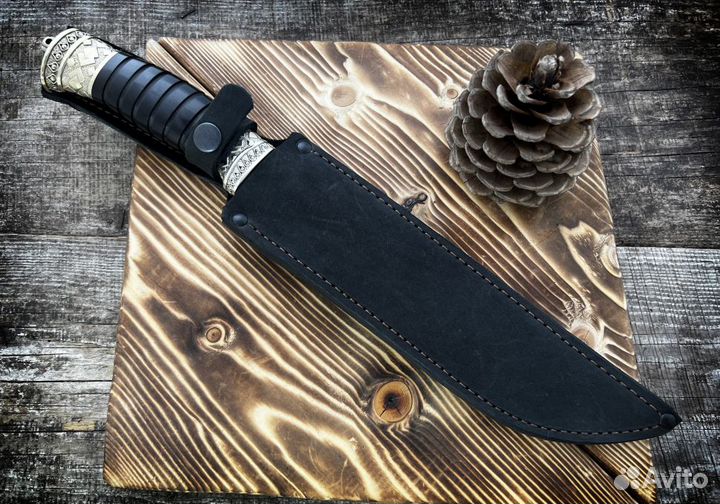 Нож Казачий Пластун из дамасской стали