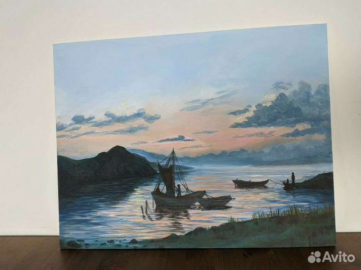 Картина акрилом на холсте