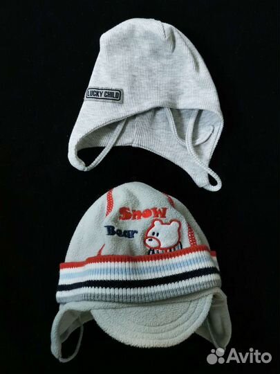 Флисовый комбенизон, шапочки, боди-рубашка