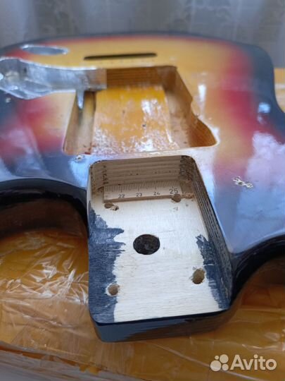 Фанерная дека формы stratocaster