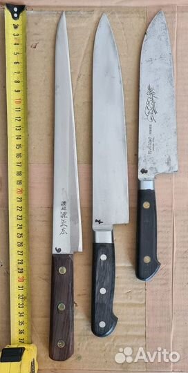 Японский кухонный нож. Шеф. Редкие. Клейма мастера