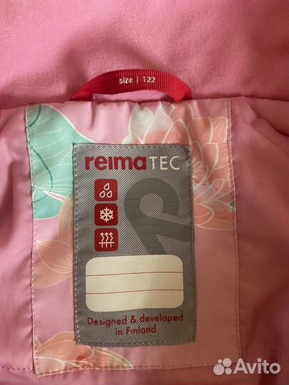 Reima tec 122 демисезонный костюм на девочку