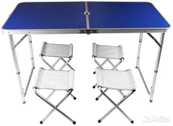 Стол складной туристический +4 стула (новые)