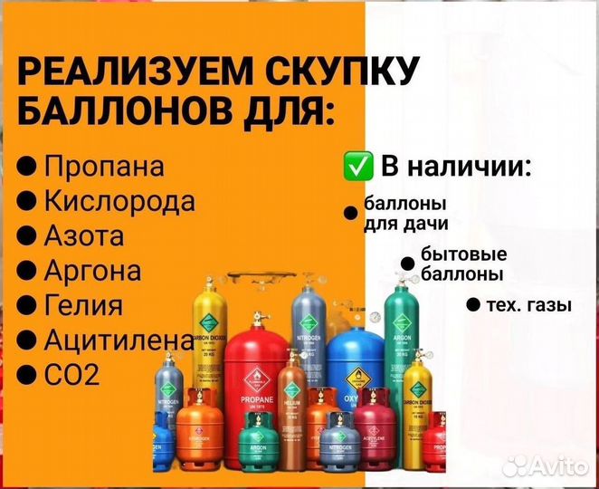 Баллоны Азот. Скупаем