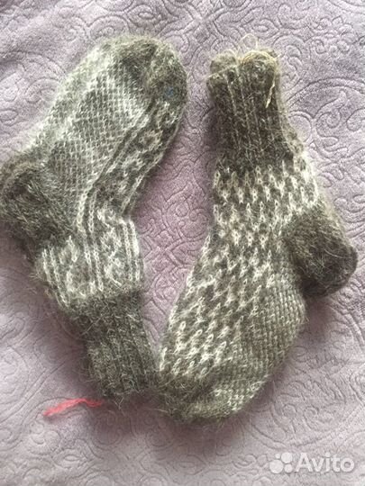 Пуховые варежки