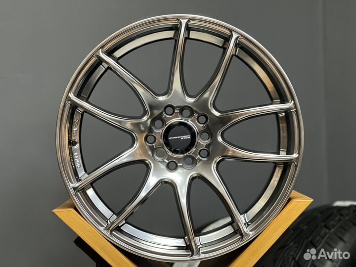Диски разноширокие Work CR-Kiwami r18 5x100/114.3
