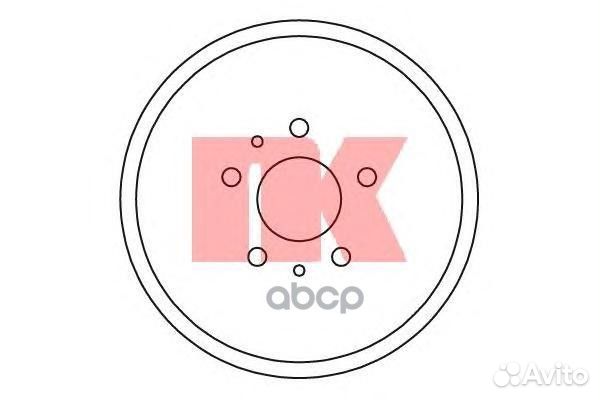 252543NK барабан тормозной Ford Focus 1.4-2.0