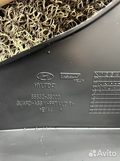 Брызговик передний левый Hyundai Sonata 6