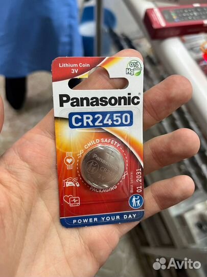 Батарейка Panasonic CR2450 (3В) BL-1