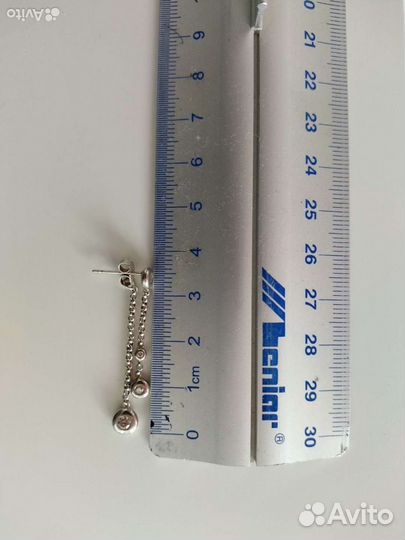 Серебряные серьги Sunlight