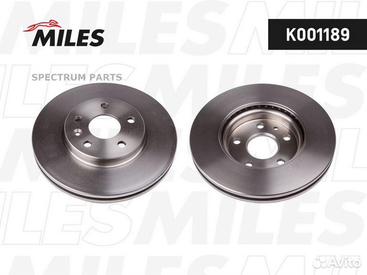 Miles K001189 Диск тормозной передний D276мм. chev