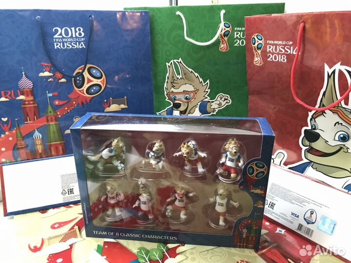 Фигурки Талисманы Забивака Чм Фифа 2018 6 см 8 шт