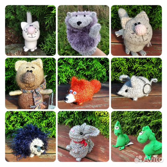 Вязаные игрушки ручной работы