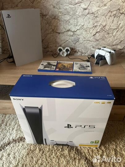 Sony playstation 5 PS5 с дисководом бу