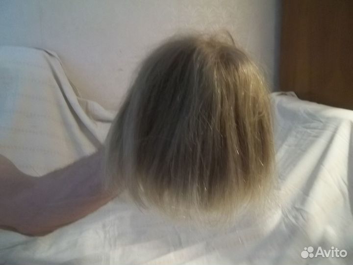 Парик из натуральных волос на сетке