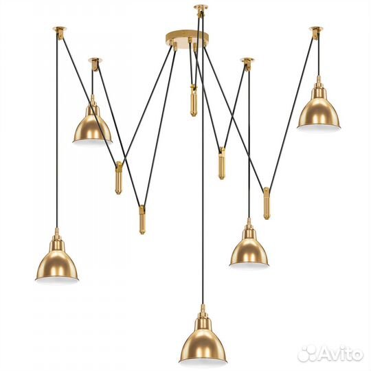 Люстра подвесная паук лофт