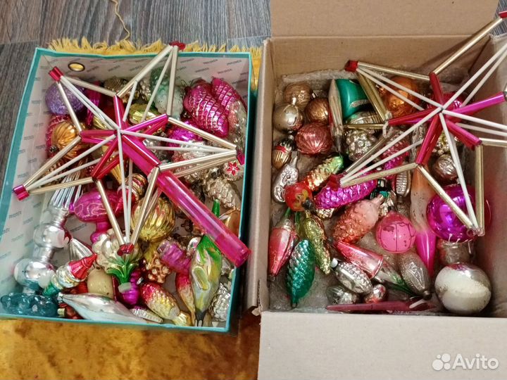 Елочные игрушки СССР. Много