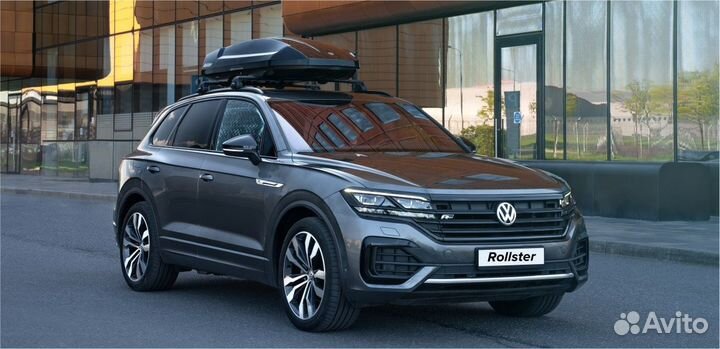 Автобокс на крышу Rollster 530л черный глянец