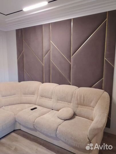 Мягкие стеновые панели с профилем