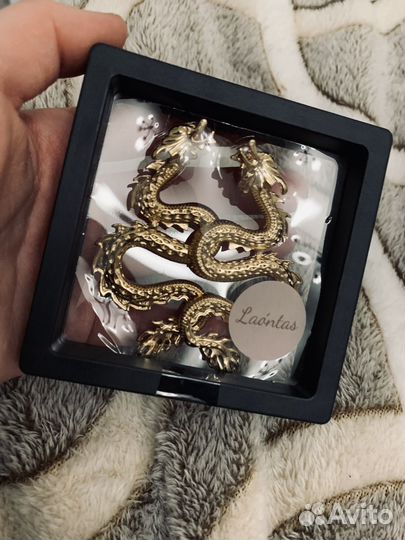 Серьги клипсы дракон