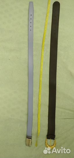 Ремень кожаный 100 см 2 шт Цена за 2