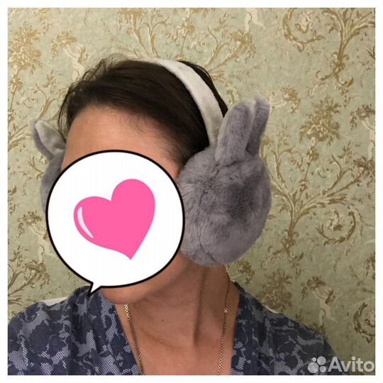 Ушки-ободок теплые