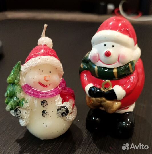 Свеча фигура Снеговик