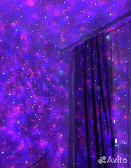 Проектор звездного неба Блютуз колонка 8w стерео