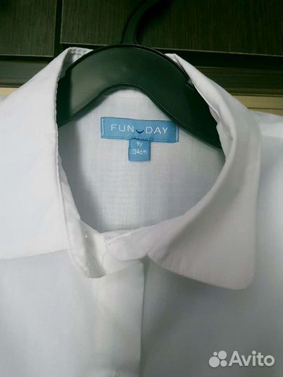 Блузка белая для девочек 134