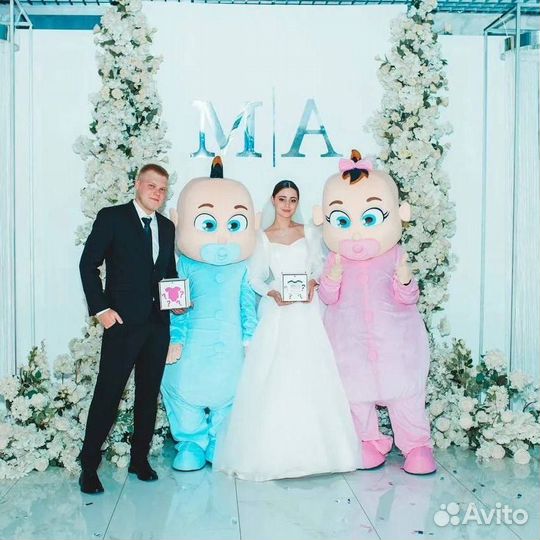 Белый мишка, Тедди. Ростовые куклы - поздравления