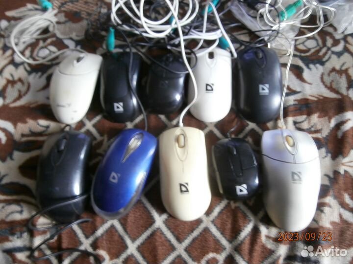 Мышки шариковые оптические PS/2 USB беспроводные