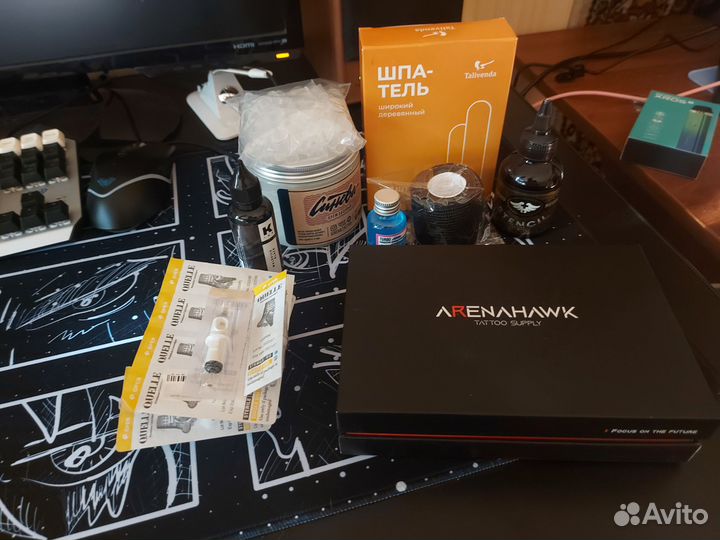 Тату машинка и доп расходники