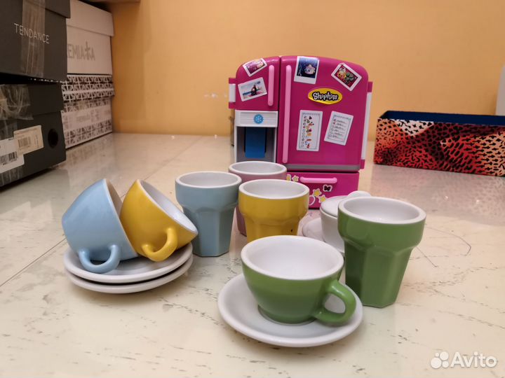 Игрушка холодильник shopkins и посуда IKEA