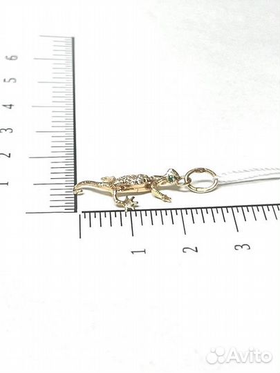 Подвеска с синтетическим камнем Золото