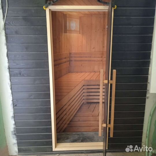 Дверь банная стеклянная