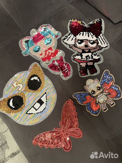 Нашивки термонаклейки на одежду детские новые