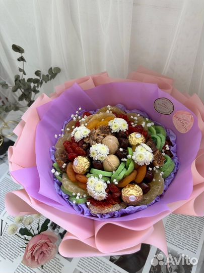 Букет из орехов/сухофруктов на последний звонок