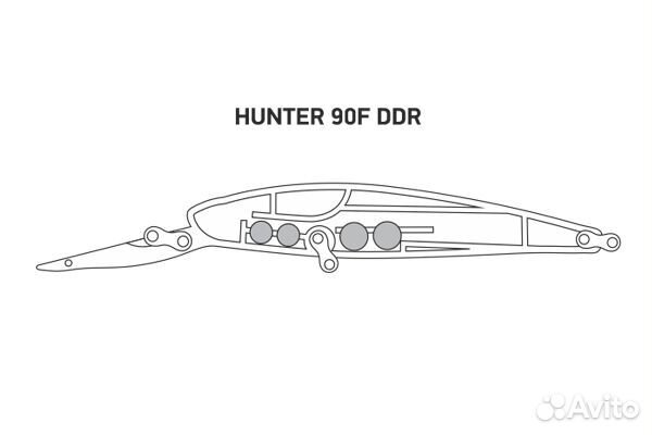 Воблер LureMax hunter 90F DDR-030 12г плавающий