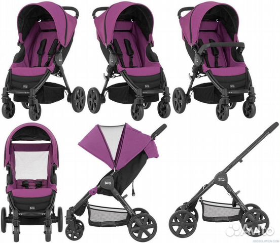 Коляска britax roemer b-agile 4 mineral lilac