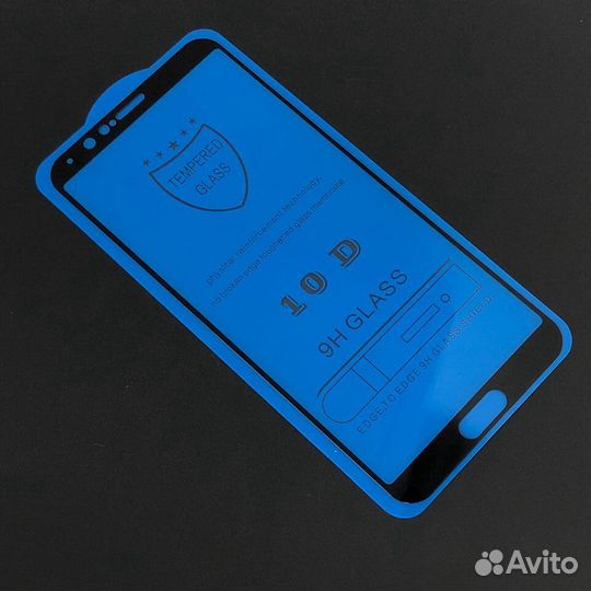 Защитное стекло на Honor View 10 чёрное